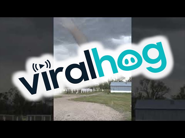 Spectacular Cloud Swirls Its Way to the Ground || ViralHog