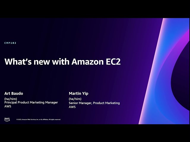 AWS re:Invent 2023 - What’s new with Amazon EC2 (CMP102)