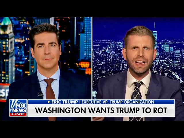 Eric Trump hysterically off the rails, visibly desperate