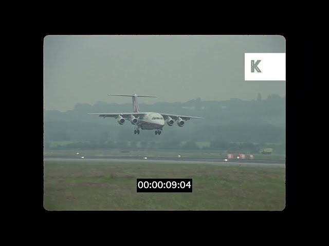 1980s Planes Landing and Taking Off at Heathrow Airport