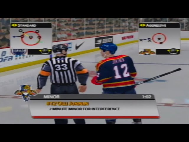 NHL 2005 Penalty - Interference - Olli Jokinen (PS2) Florida Panthers #ollijokinen #mmtonhl