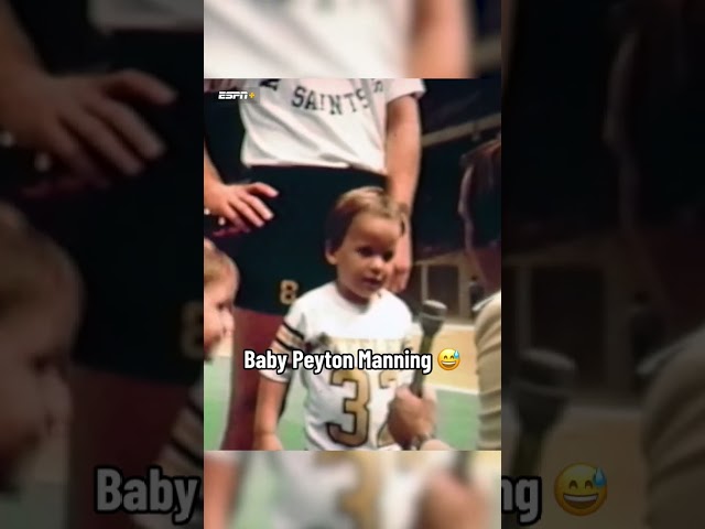Baby Peyton Manning 😅 #shorts