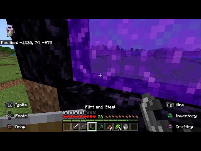 The Luckiest Nether Portal In Minecraft History
