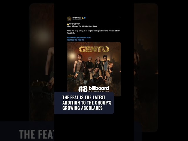 SB19’s ‘GENTO’ enters Billboard’s World Digital Song Sales charts