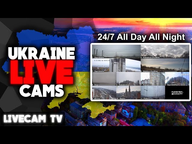 🔴 Multi-Cams from Ukraine - Donetsk/Kyiv/Kharkiv/Dnipro - With Audio 🔊