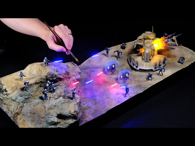 I Made a Star Wars Battle Diorama With a New Explosion Technique