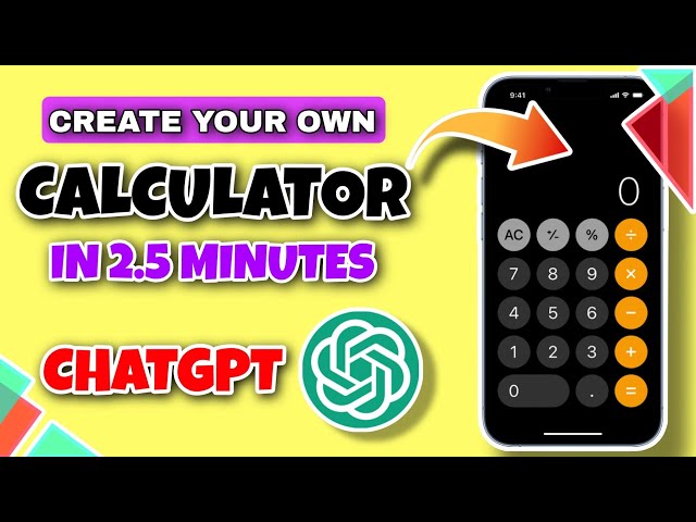 Create a Calculator App with chatGPT in 2.5 Minutes #chatgpt #youtube