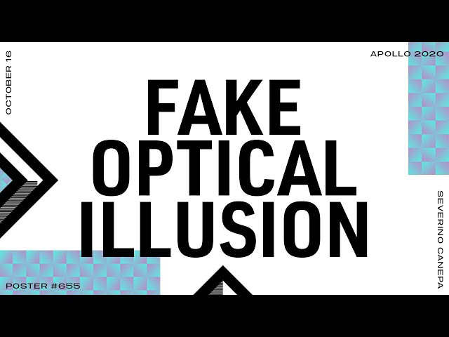 Poster Tutorial #655 Fake Optical Illusion