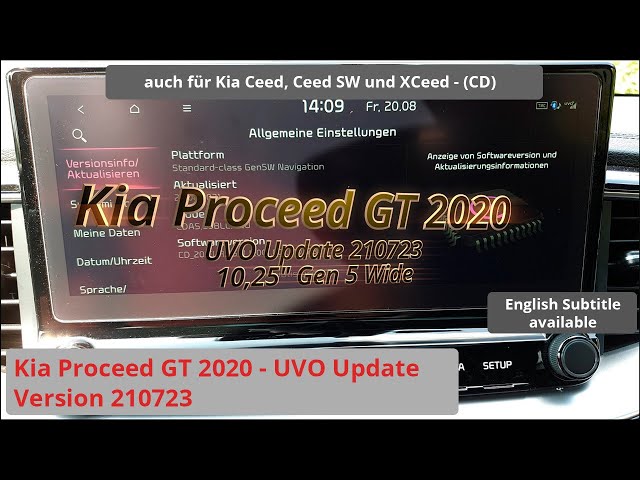 Kia Proceed GT 2020 – UVO Update (210723 - Gen5 Wide)
