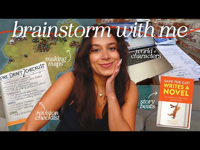 brainstorm my novel with me (after writing the first draft) ✍🏼 a writing vlog
