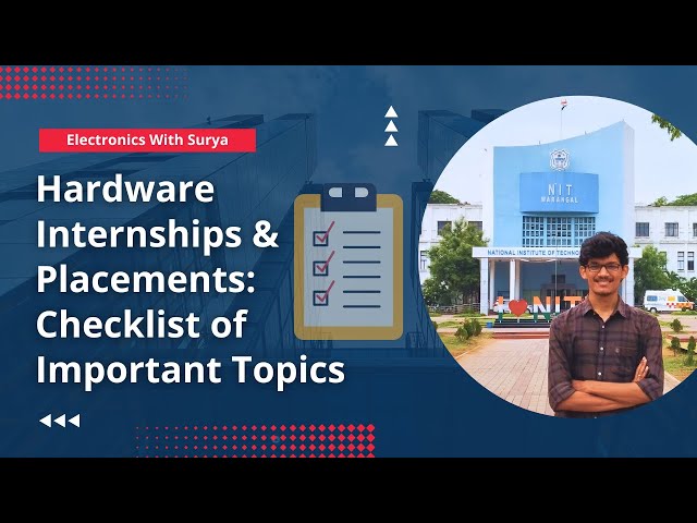 Important Topics for Hardware & Electronics Internships and Placements