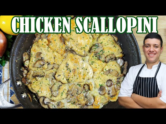 Chicken Scallopini | Easy Italian Chicken Recipe for Dinner by Lounging with Lenny