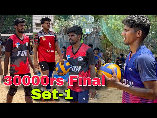 30000rs Final | Set-1 | Nandha 🔥🔥| Mayiladuthurai Team Volleyball match | Mr Love Volleyball