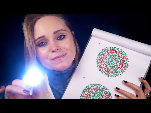 ASMR | Testing you for COLOUR BLINDNESS (deuteranomaly and tritanopia)