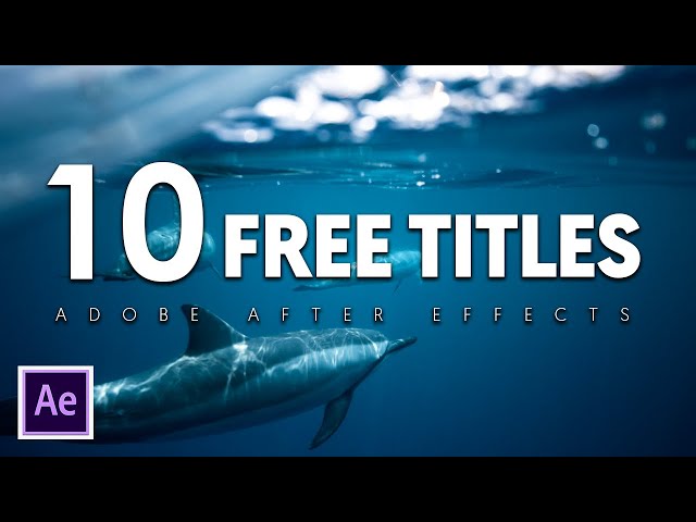 10 Free Titles Templates For Adobe After Effects Download Lower Thirds