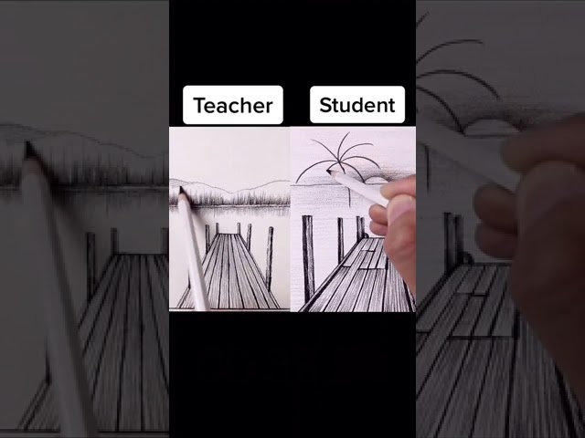 Teacher vs student || drawing challenge || 🤣🤣☺️😅