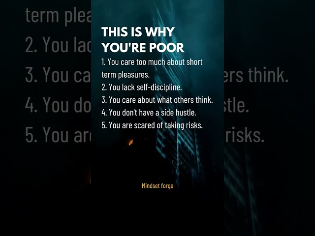 This is why you're poor.. | #motivation #mindset #dream