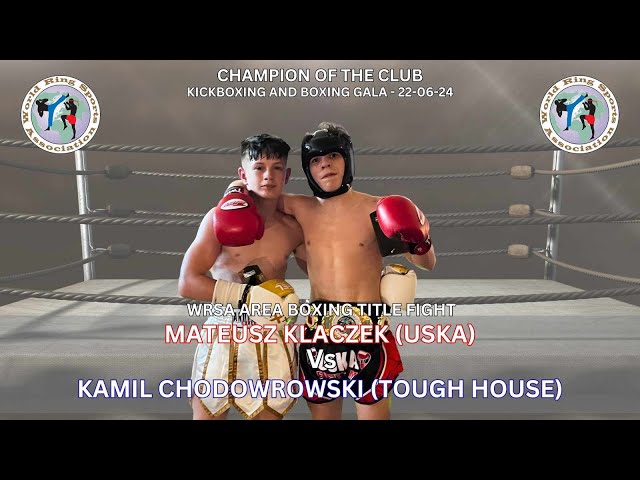 Mateusz Klaczek (USKA) Vs Kamil Chodowrowski (Tough House) - WRSA Area Boxing Title