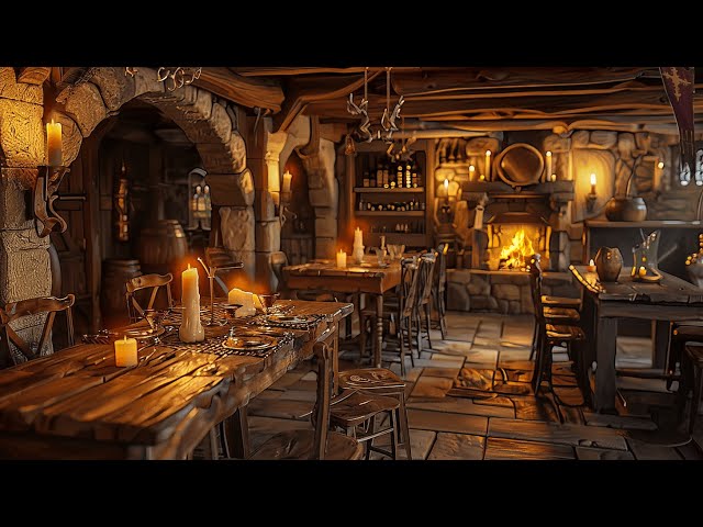 Peaceful medieval music - Enchanting medieval atmosphere, Relaxing medieval tavern to study