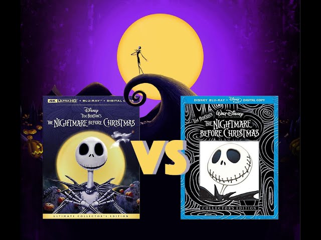 ▶ Comparison of The Nightmare Before Christmas 4K (4K DI) HDR10 vs 2008 EDITION