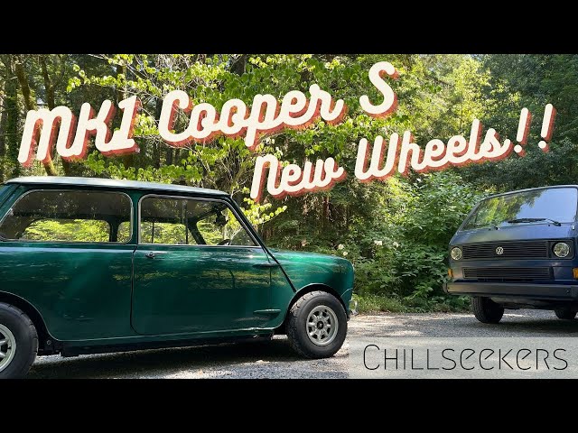 New wheels on my 1966 Austin Cooper S!!