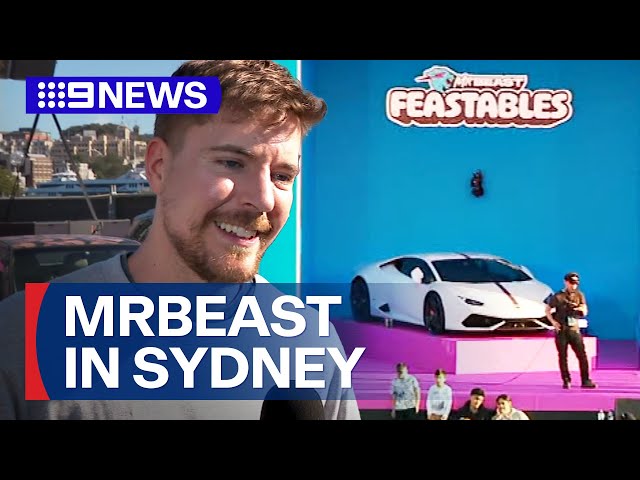 Aussies win cars in MrBeast giveaway | 9 News Australia