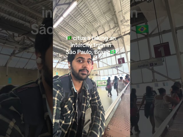 A Pakistani at a Busy Train Station in São Paulo, Brazil 🇵🇰🇧🇷