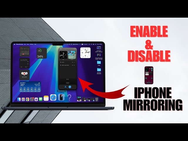 How to Enable or Disable iPhone Mirroring in macOS 15 Sequoia { Hindi }