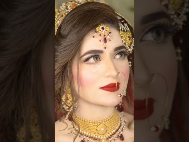 Pakistani wedding bride dress makeup #beautifullbride #pakistanibridalmakeup #viral #bridal #shorts