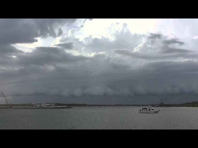 Thunderstorm Builds Over Cape Canaveral Time-Lapse Video
