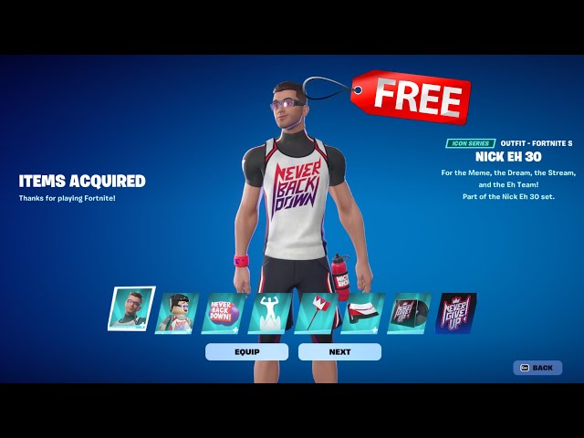 How to Get NICK EH 30 SKIN for FREE in Fortnite!