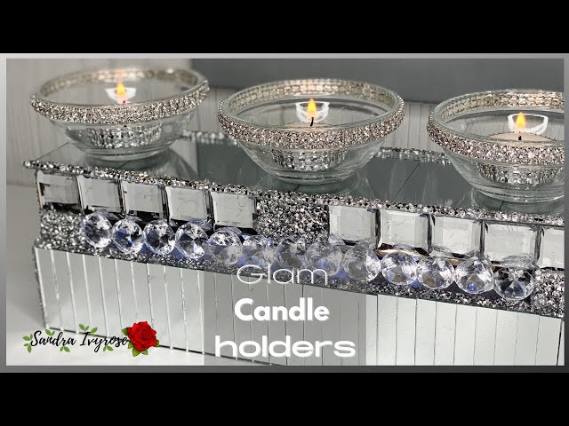 How To Make A DIY Candle Holder Stand That is SO Cool! #glamhomedecor