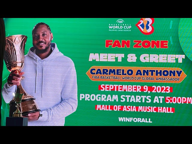 Carmelo Anthony Meet and Greet at Mall of Asia Manila Philippine