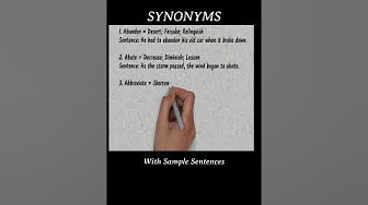 SYNONYM SNIPPETS