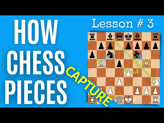 Chess Lesson # 3: How the Chess pieces capture | How to play Chess the right way