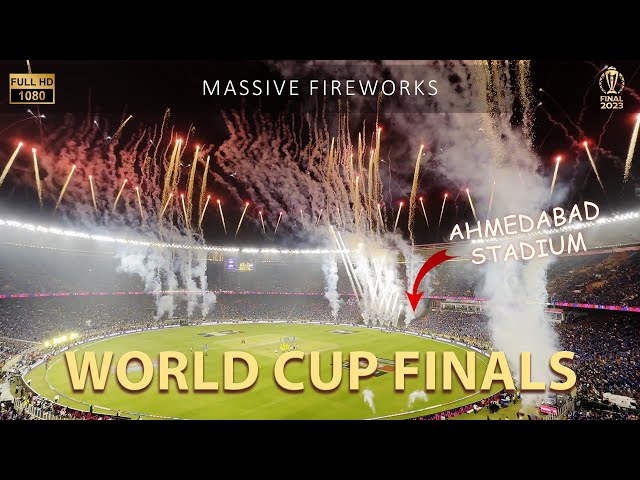 STUNNING FIREWORKS || Cricket World Cup Finals 2023 || Narendra Modi Stadium