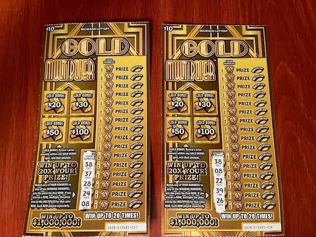 New $10 Gold Multiplier - Michigan Lottery - 3/11/24