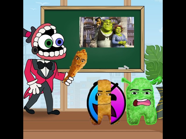 Who Do You Choose? Fire in the hole Nuggets Vs Shrek Nuggets? 🤔️ - Funny Animation 🤣🤣