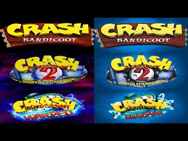 Comparación Película Completa Crash Bandicoot 1, 2 y 3 - N. Sane Trilogy