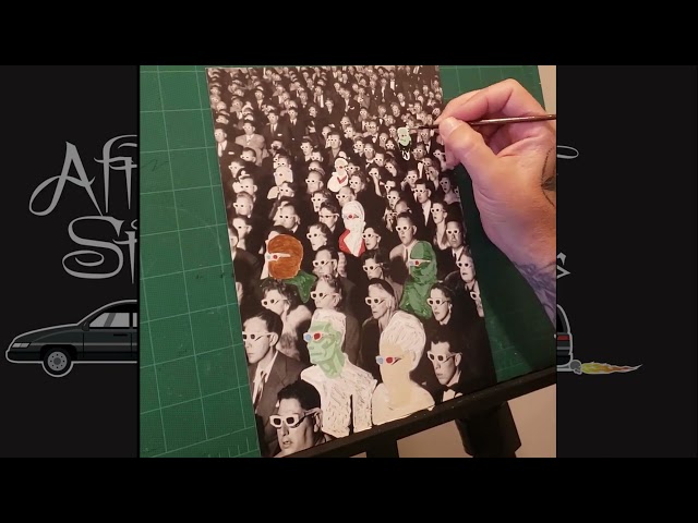 Universal Monsters Upcycled Mash Up - Time-lapse Painting