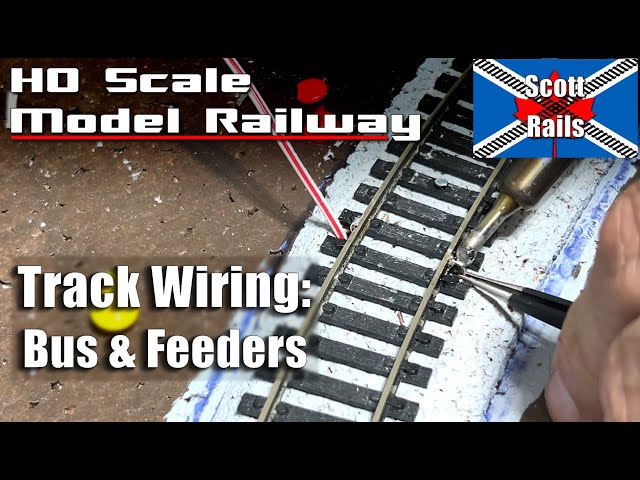 Wiring My Model Railroad For DC And DCC Power - Bus Line And Feeders