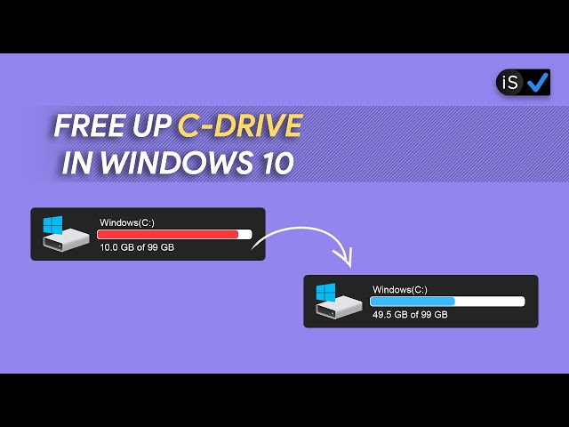 Free Up C-Drive Space In Windows 10