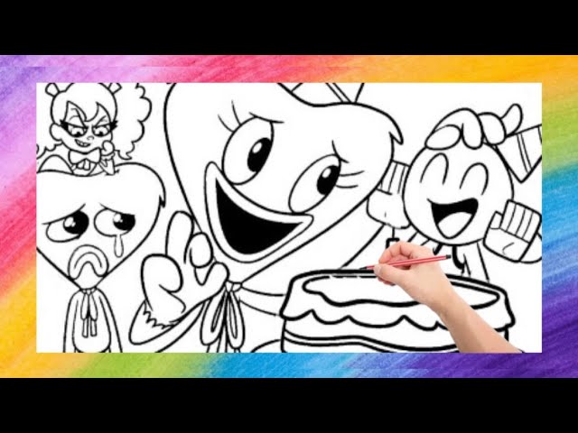 Cool, interesting and fun poppy playtime 1 coloring video. Children's art!
