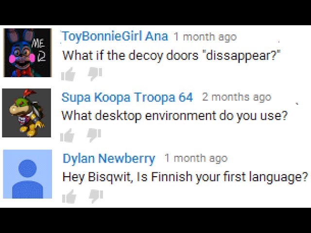 How Bisqwit replies to your comments (2015 edition)