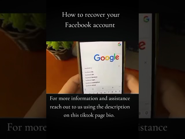how to recover your Facebook account