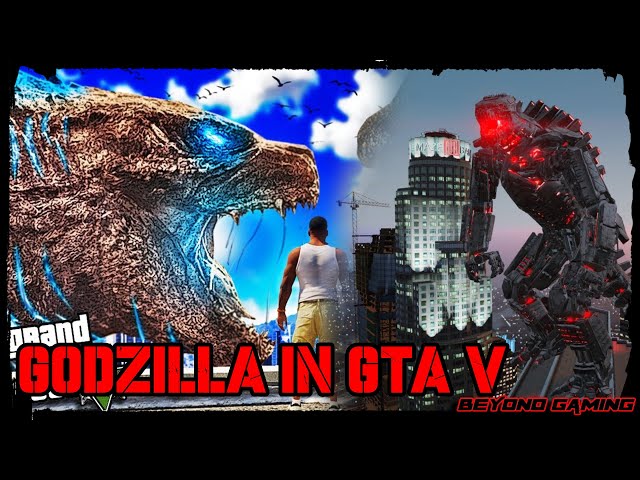 GTA 5 - Godzilla and Mechagodzilla mod gameplay