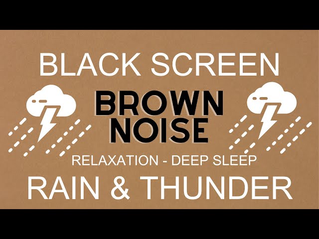 Gentle Brown Noise with Rain and Thunder - Perfect for Sleep, Relaxation, and Tinnitus Relief