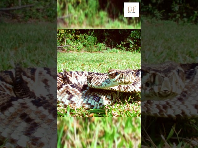 😱 RATTLESNAKE releases VENOM while filming! #shorts #dangerous #snake #reptiles #rattlesnake