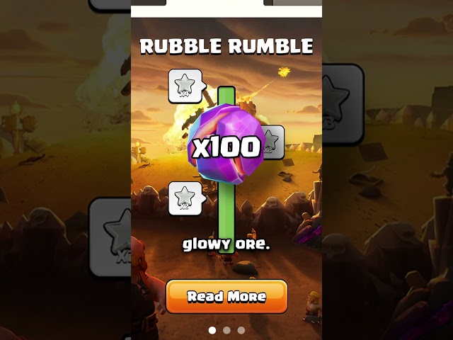 Free Ore and Loot in Rubble Rumble (Clash of Clans)