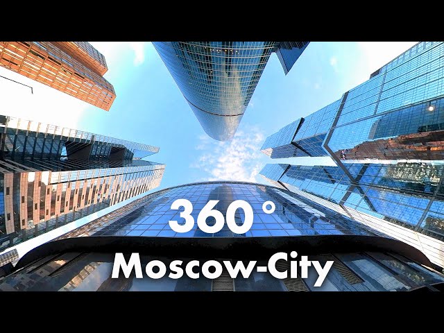 5K 360° VR Video Bike Tour through Moscow International Business Center (MIBC) Moscow-City